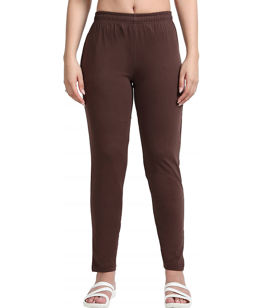 Leewan Mint Green Cotton Women's Yoga Trackpants Pack of