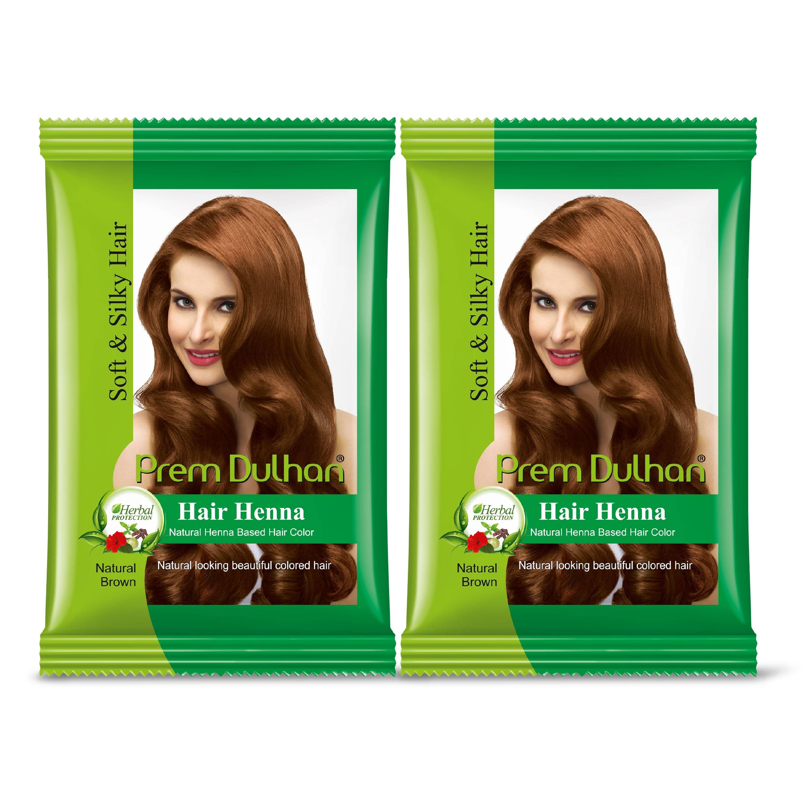 Prem Dulhan Herbal Henna Based Hair Colour Natural Henna 120 g Pack of 2     			Prem Dulhan Herbal Henna Based Hair Colour Natural Henna 120 g Pack of 2