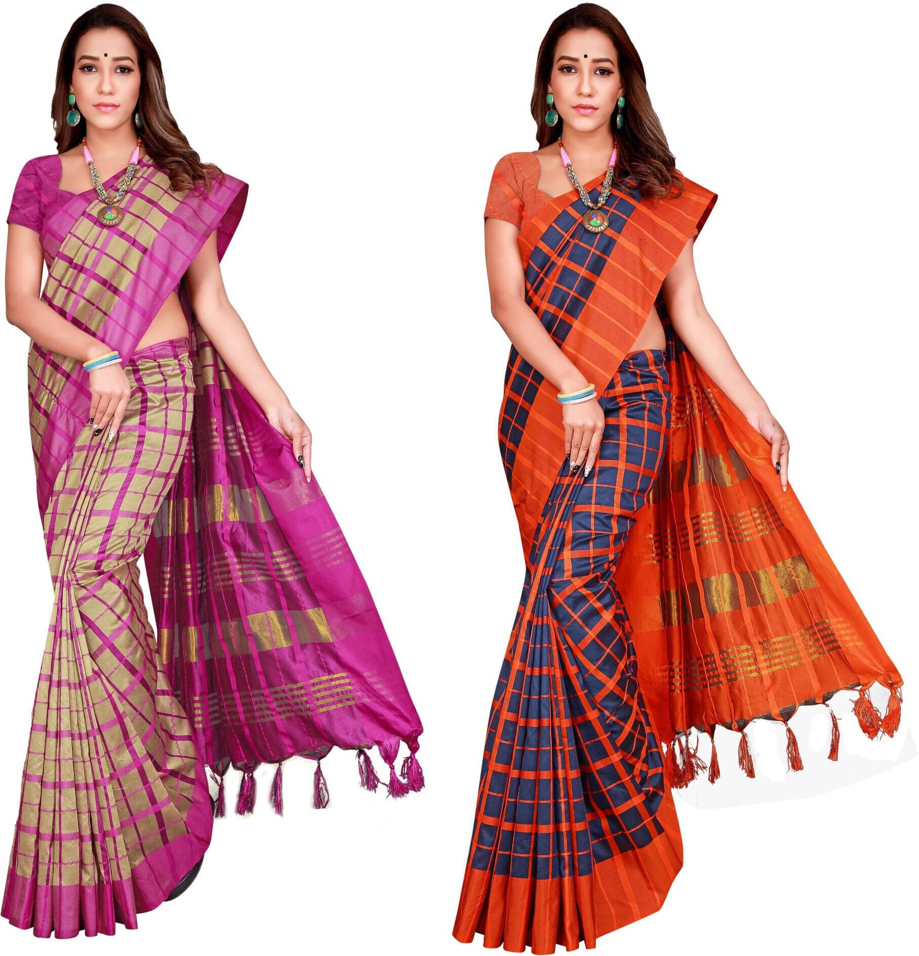     			Priyansh Creation Cotton Silk Printed Saree With Unstitched Blouse Piece ( Blue )