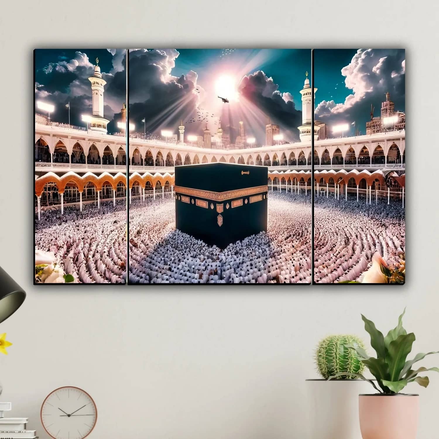 SNDArt Set Of 3 Islamic Religious Wall Paintings For Home Décor Gift Items 12 x 18 inch