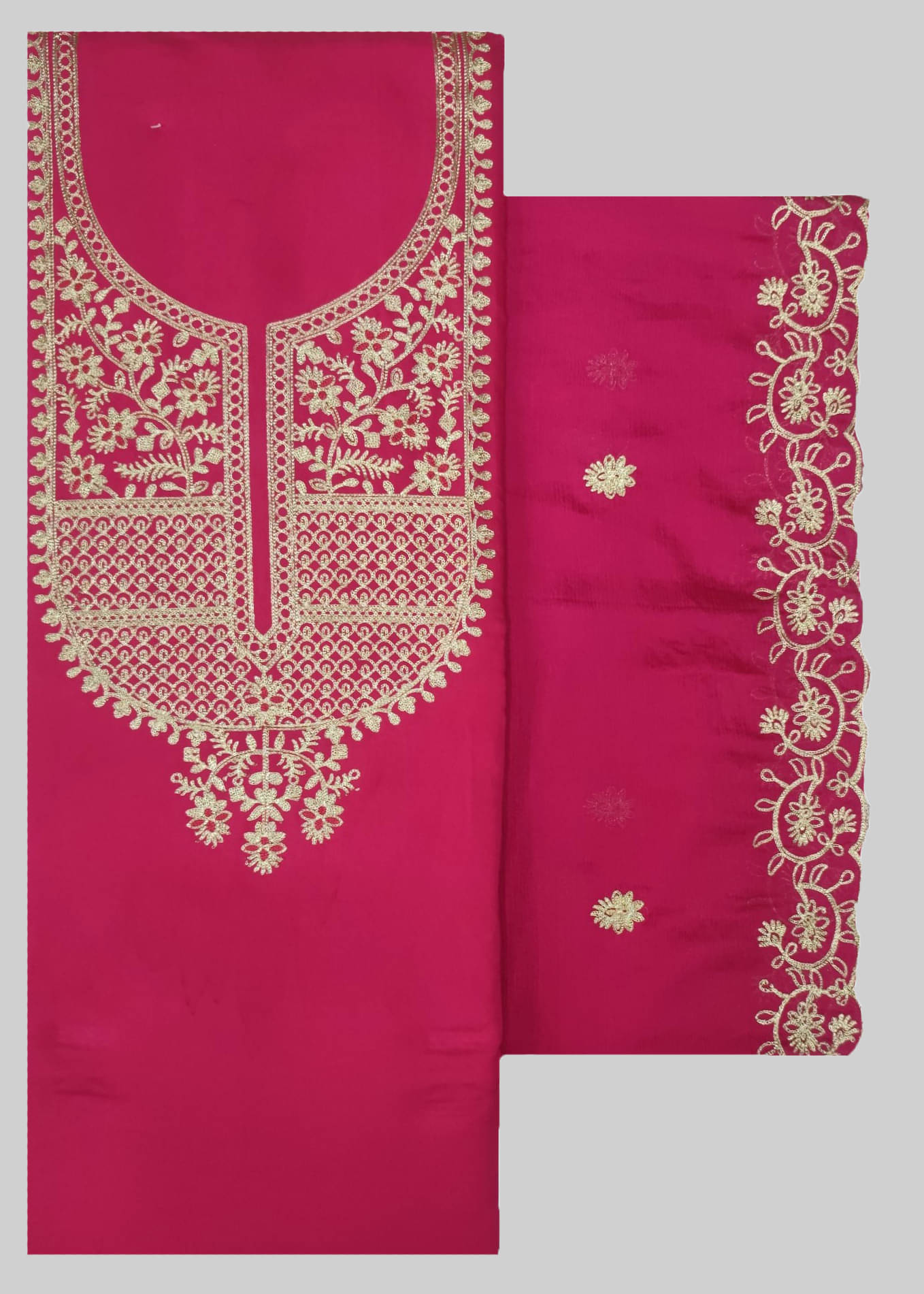     			Soul Essence Women Cotton Unstitched Dress Material ( Pink )