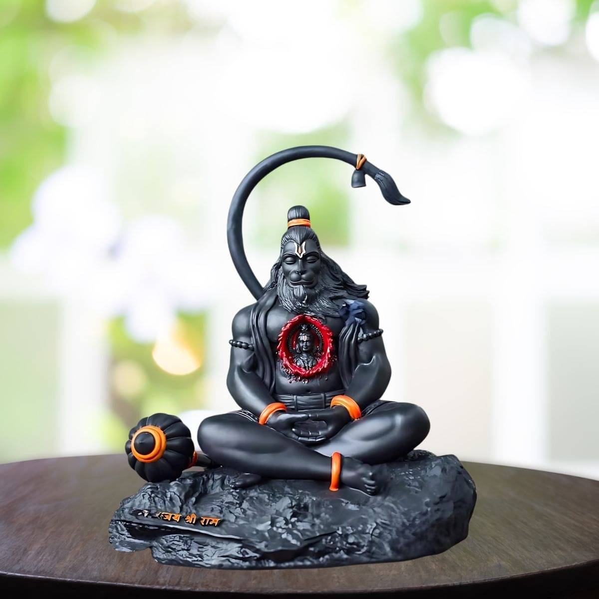 Tiny Shiny Hanuman Idol Hanuman Ji Murti for Car Dashboard Hanuman Idol Dhyan Mudra Meditation Tiny Shiny Hanuman Idol Hanuman Ji Murti for Car Dashboard Hanuman Idol Dhyan Mudra Meditation