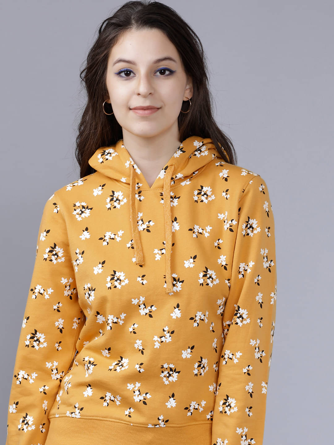     			Tokyo Talkies Cotton Blend Women's Hooded Sweatshirt ( Multi Color )