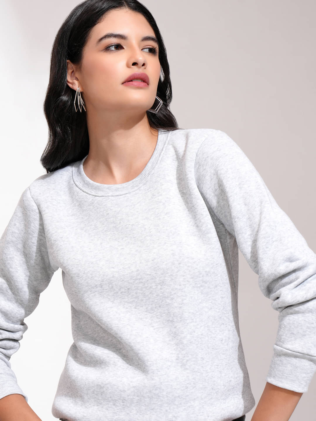     			Tokyo Talkies Polyester Women's Non Hooded Sweatshirt ( Grey )