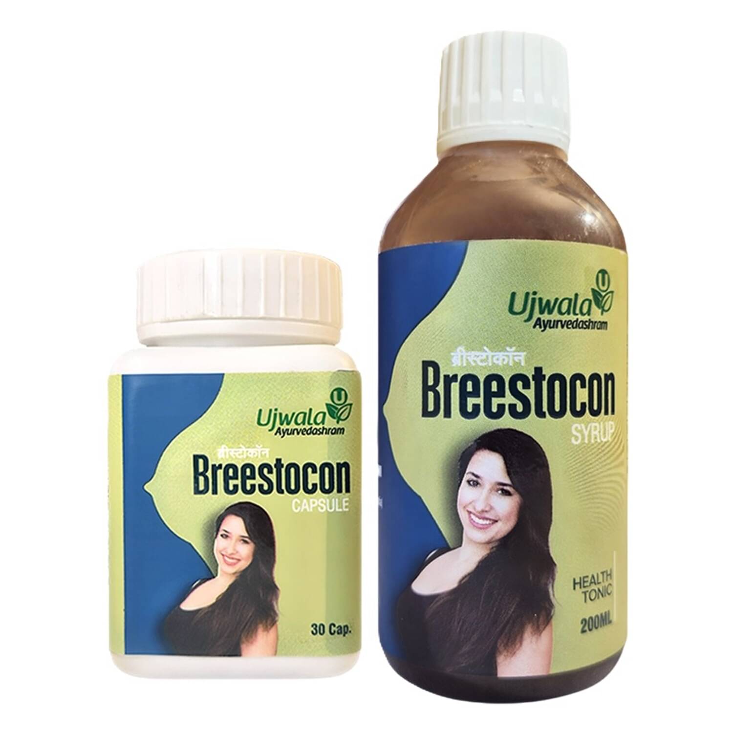     			Ujwala Ayurvedashram Breestocon Capsule and Breestocon Syrup Combi Pack I Herbal Breast Growth I Natural Breast Enhancer I Breast Size Increase I Ayurvedic  (30 capsule+200ML)