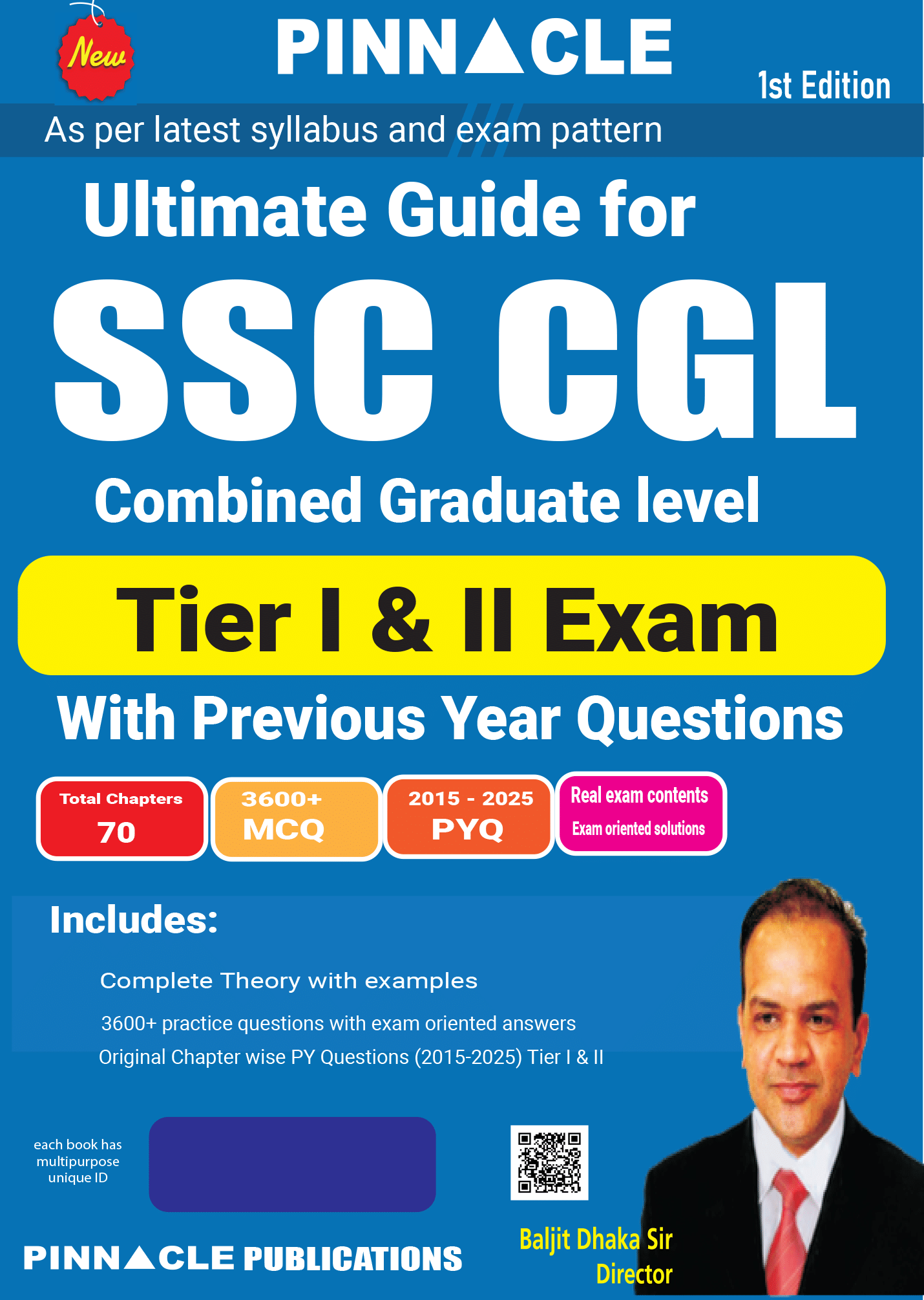     			Ultimate Guide for SSC CGL ( Combined Graduate Level ) Tier I & II Exam | 2015–2025 Previous Year Questions | 3600+ MCQs | 70 Chapters  | 1st edition