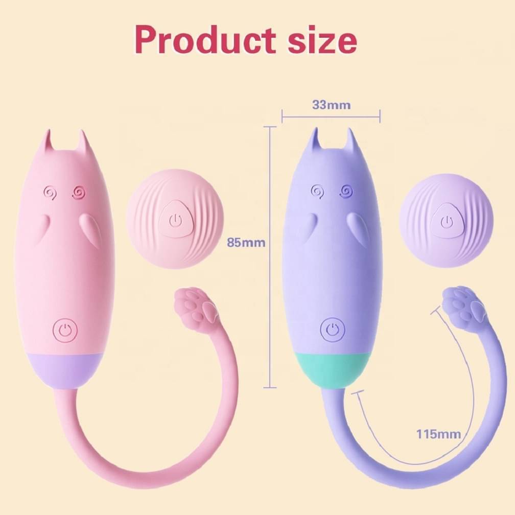     			Vibrations MEOW REMOTE CONTROL Portable Manual Massager