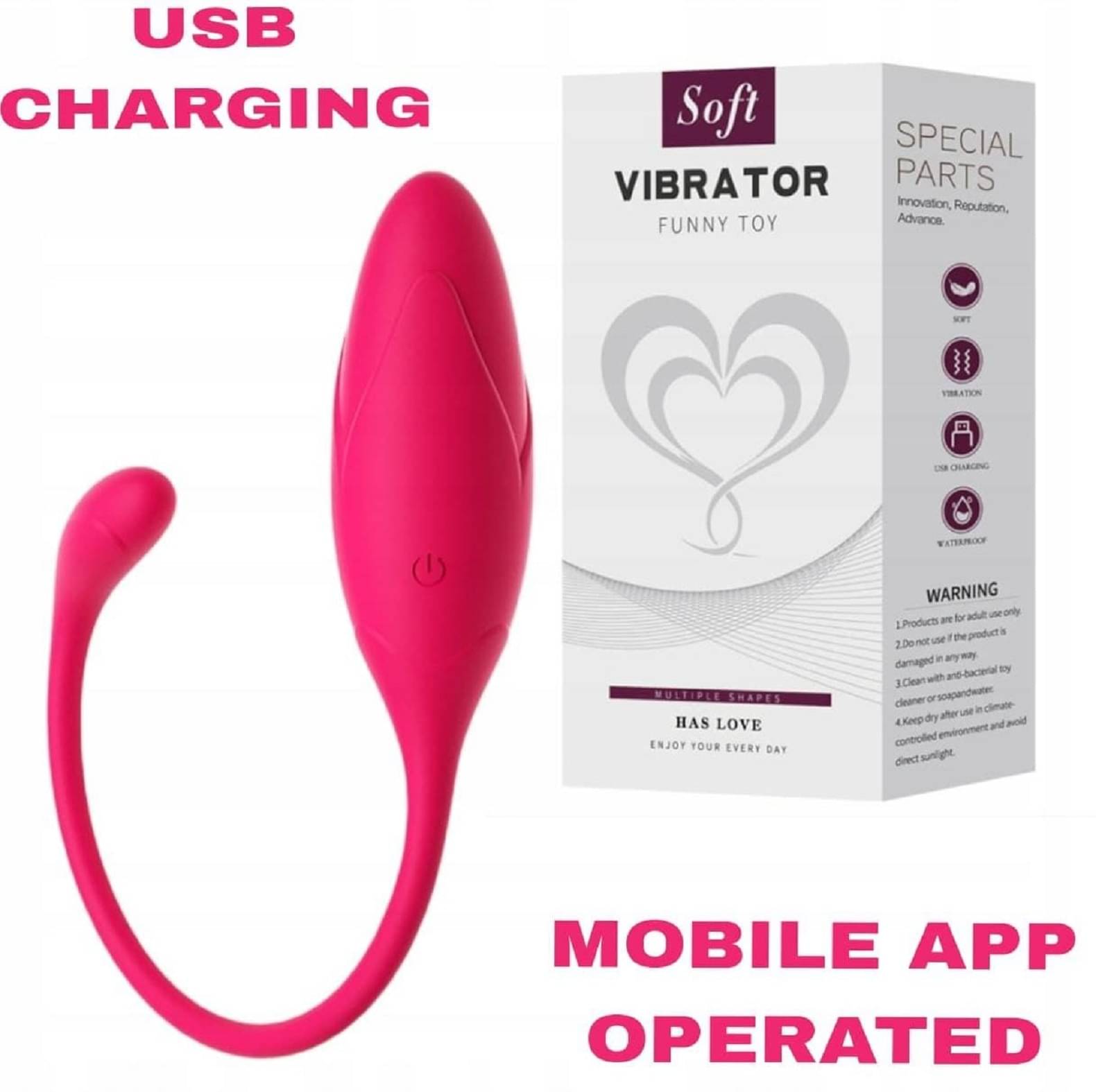Vibrations MOBILE APP OPERATED Portable Manual Massager Vibrations MOBILE APP OPERATED Portable Manual Massager