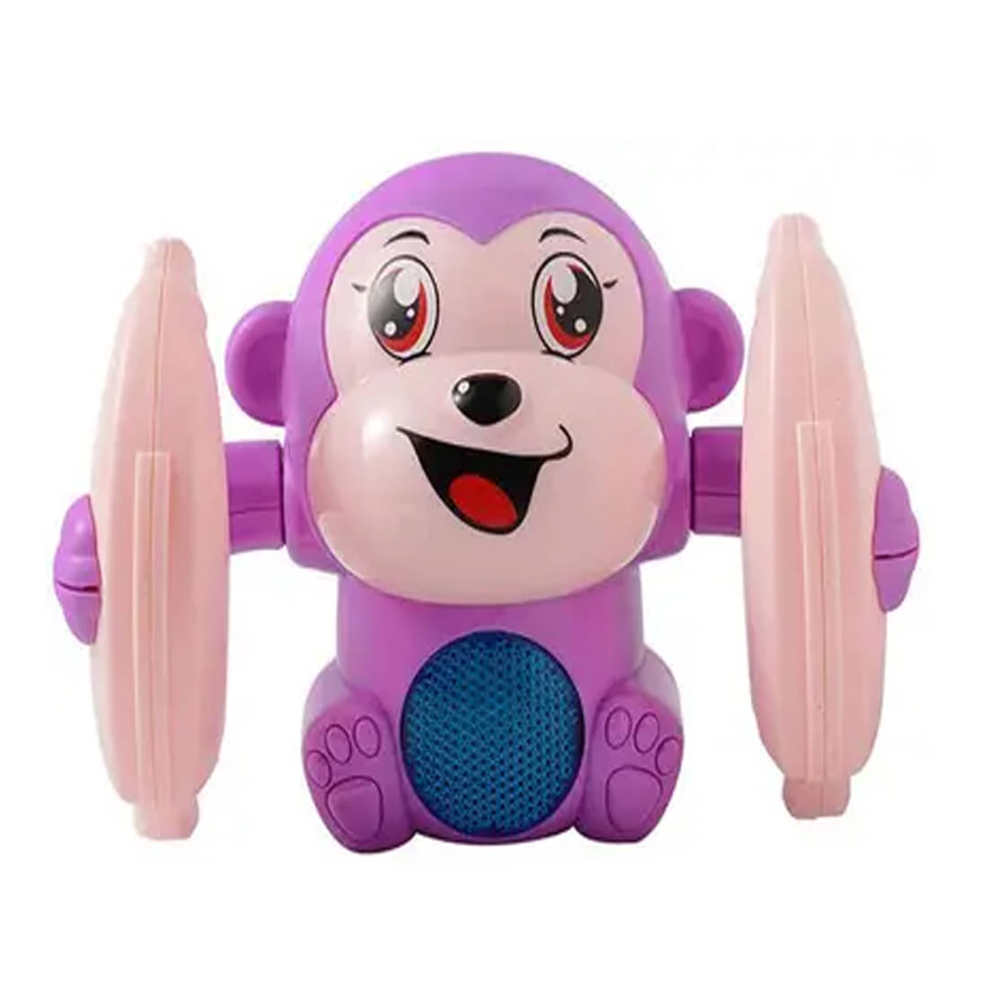     			Voice Control Dancing & Spinning Monkey Toy – Tumble Rolling Banana Monkey with Music & Lights – Interactive Musical Toy for Kids, Fun Battery-Operated Movement