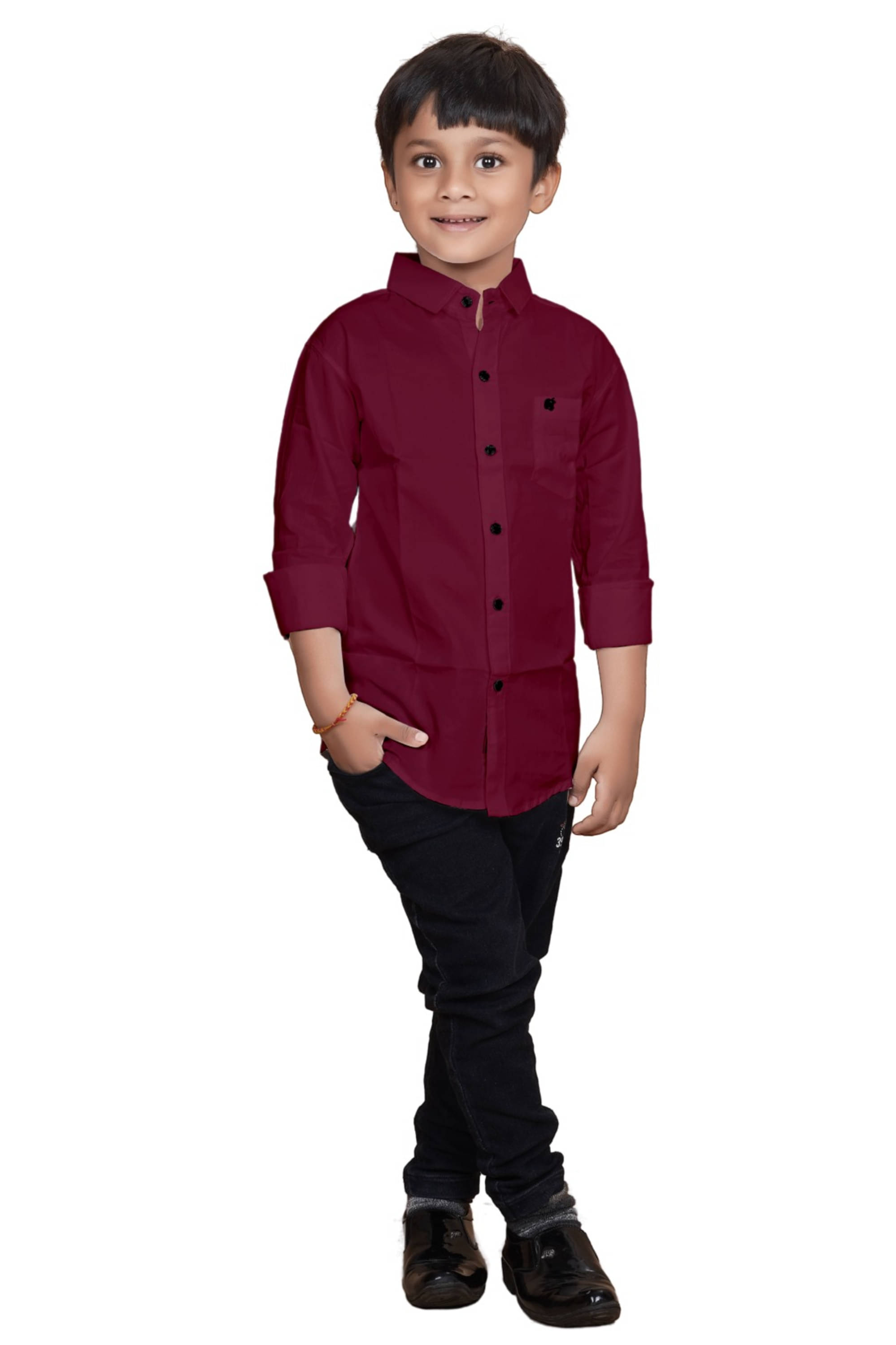 ZAKAR Pack of 1 Boys Cotton Blend Full Sleeves Shirt ( Red ) ZAKAR Pack of 1 Boys Cotton Blend Full Sleeves Shirt ( Red )