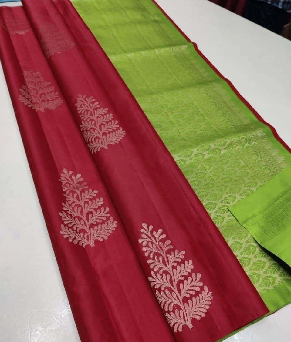 fab woven Art Silk Woven Kanjeevaram Sarees With Unstitched Blouse Piece ( Red )     			fab woven Art Silk Woven Kanjeevaram Sarees With Unstitched Blouse Piece ( Red )