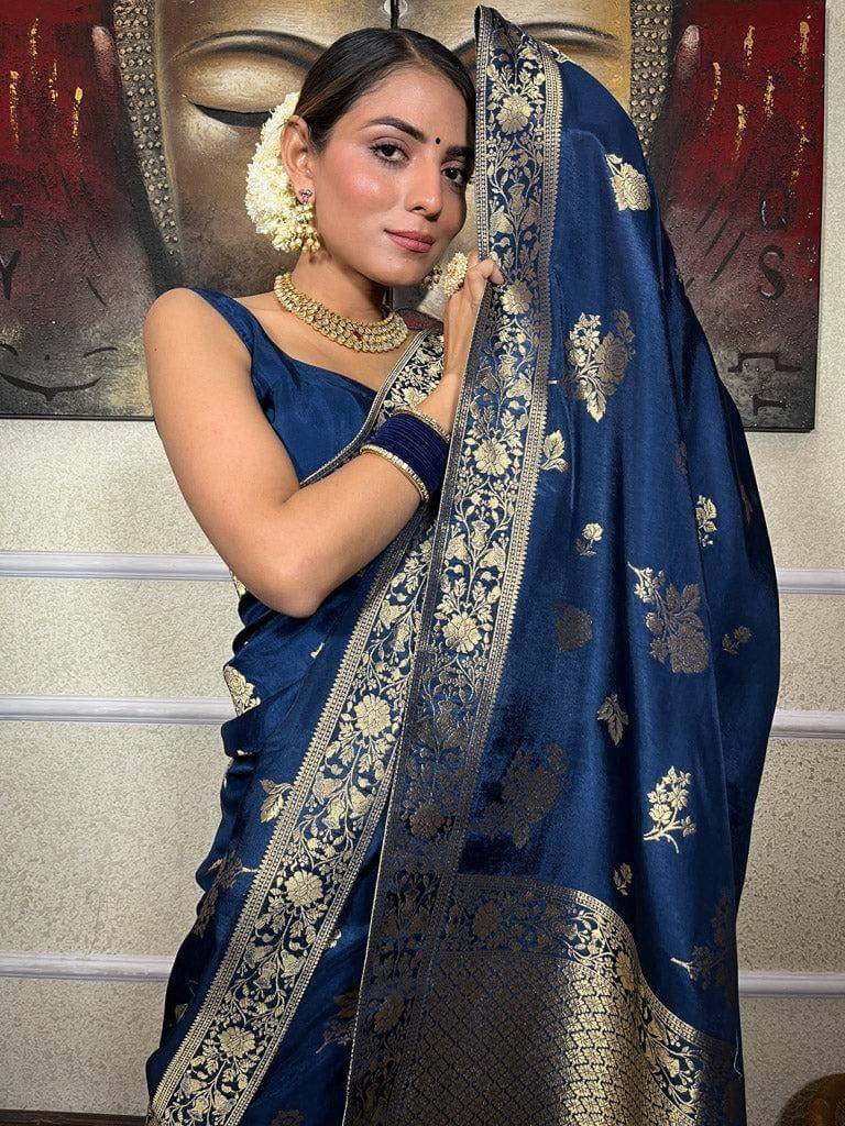     			fab woven Art Silk Woven Kanjeevaram Sarees With Unstitched Blouse Piece ( Teal )