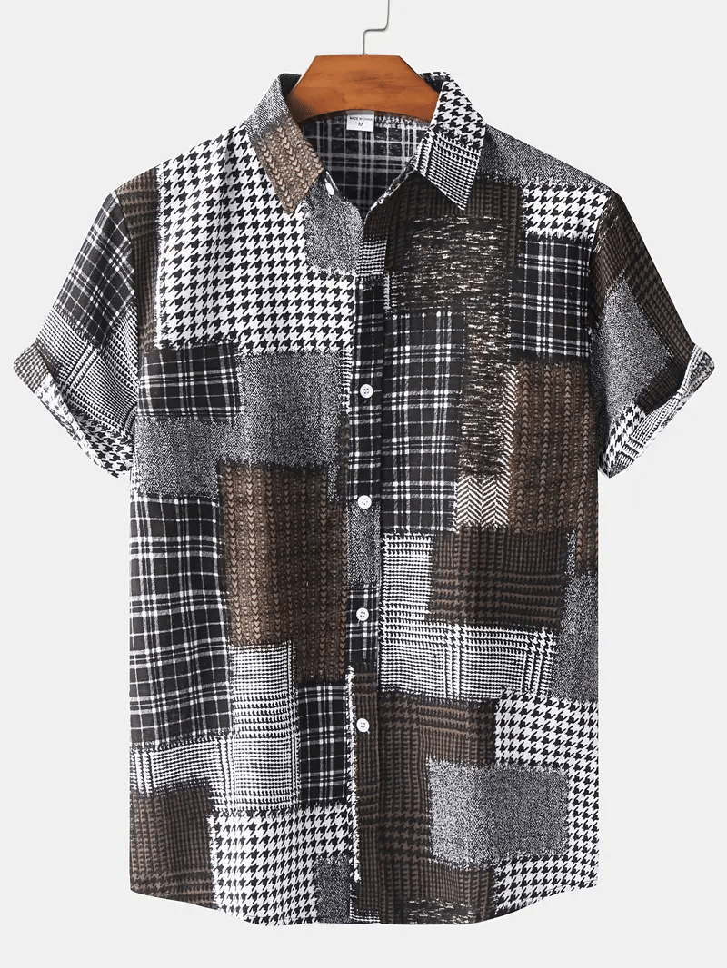 AAPSKA Rayon Flex Regular Fit Printed Half Sleeves Men's Casual Shirt - Brown ( Pack of 1 )