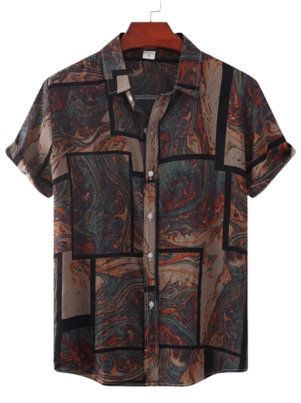AAPSKA Rayon Flex Regular Fit Printed Half Sleeves Men's Casual Shirt - Multi ( Pack of 1 )