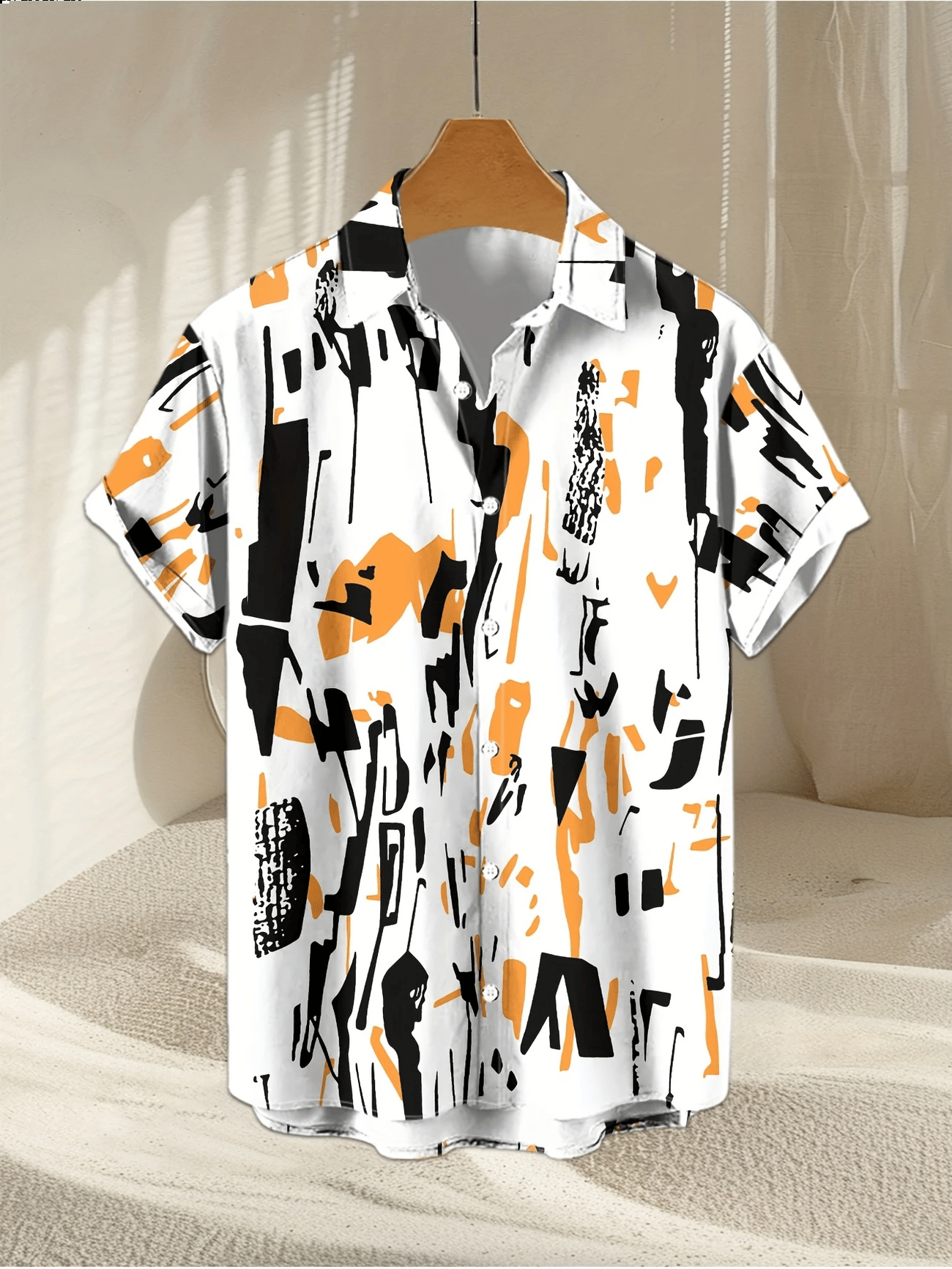 AAPSKA Rayon Flex Regular Fit Printed Half Sleeves Men's Casual Shirt - White ( Pack of 1 )