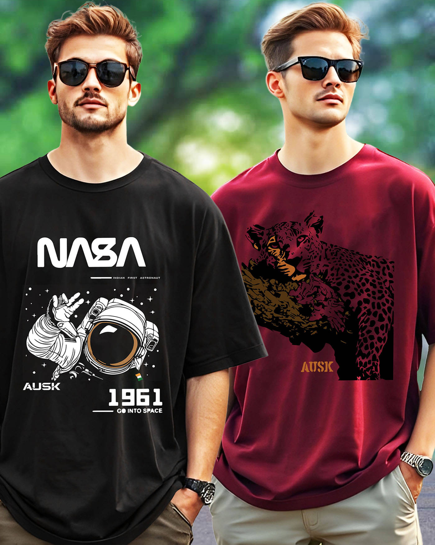 AOOSH Men Cotton Blend Oversized Fit Printed T-Shirt ( Maroon ) AOOSH Men Cotton Blend Oversized Fit Printed T-Shirt ( Maroon )