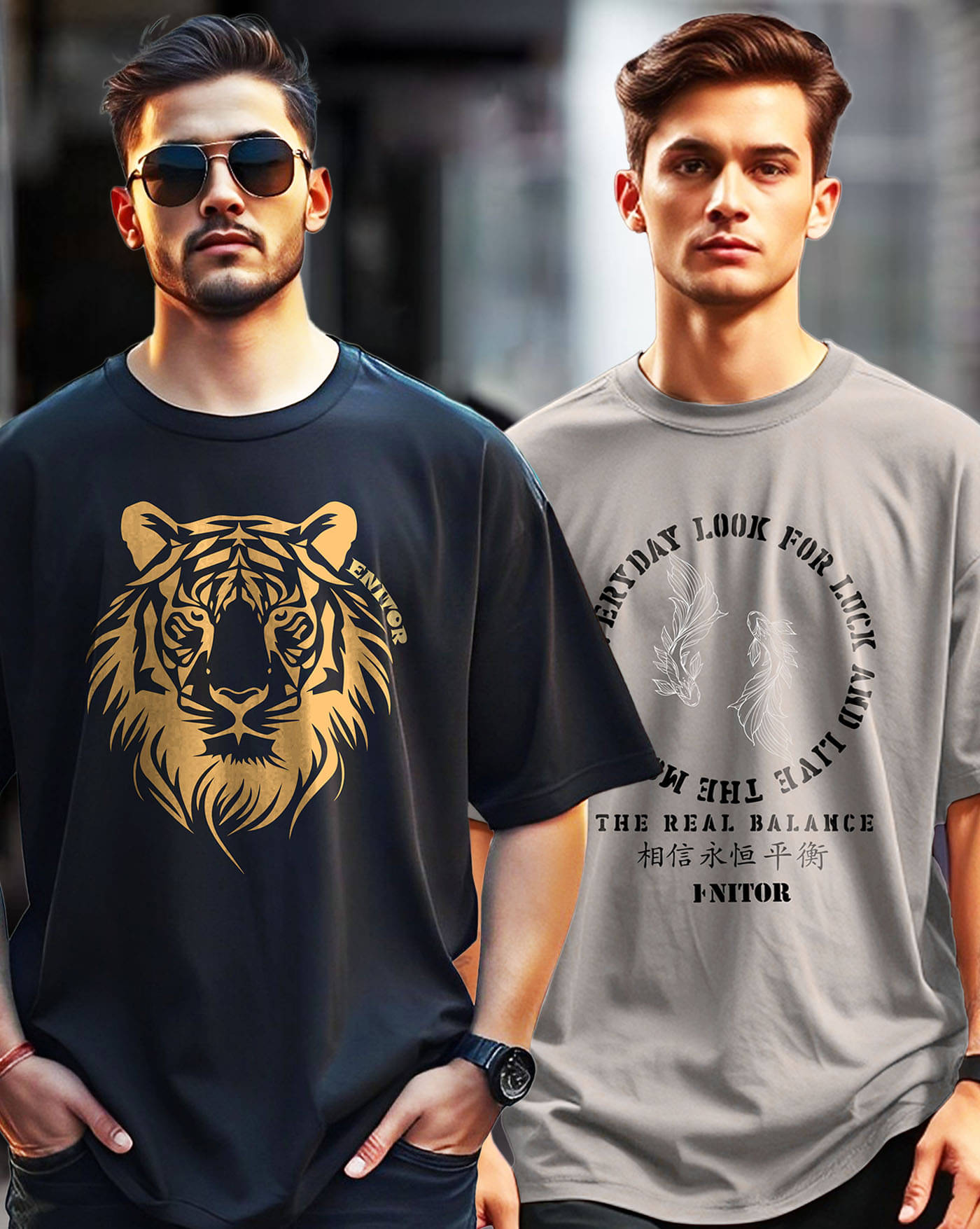 AOOSH Men Cotton Blend Oversized Fit Printed T-Shirt ( Grey )     			AOOSH Men Cotton Blend Oversized Fit Printed T-Shirt ( Grey )