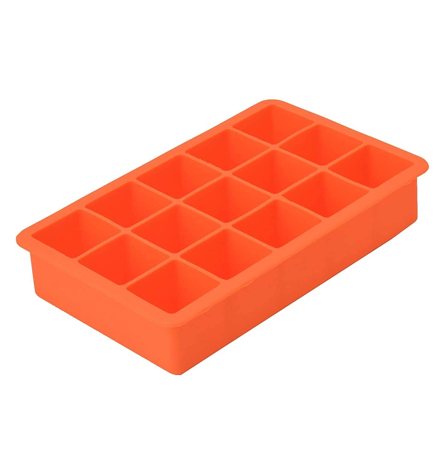     			CASSOWARY Silicone Ice Cube Trays Molds, 15 Cavities Ice Tray for Cocktail
