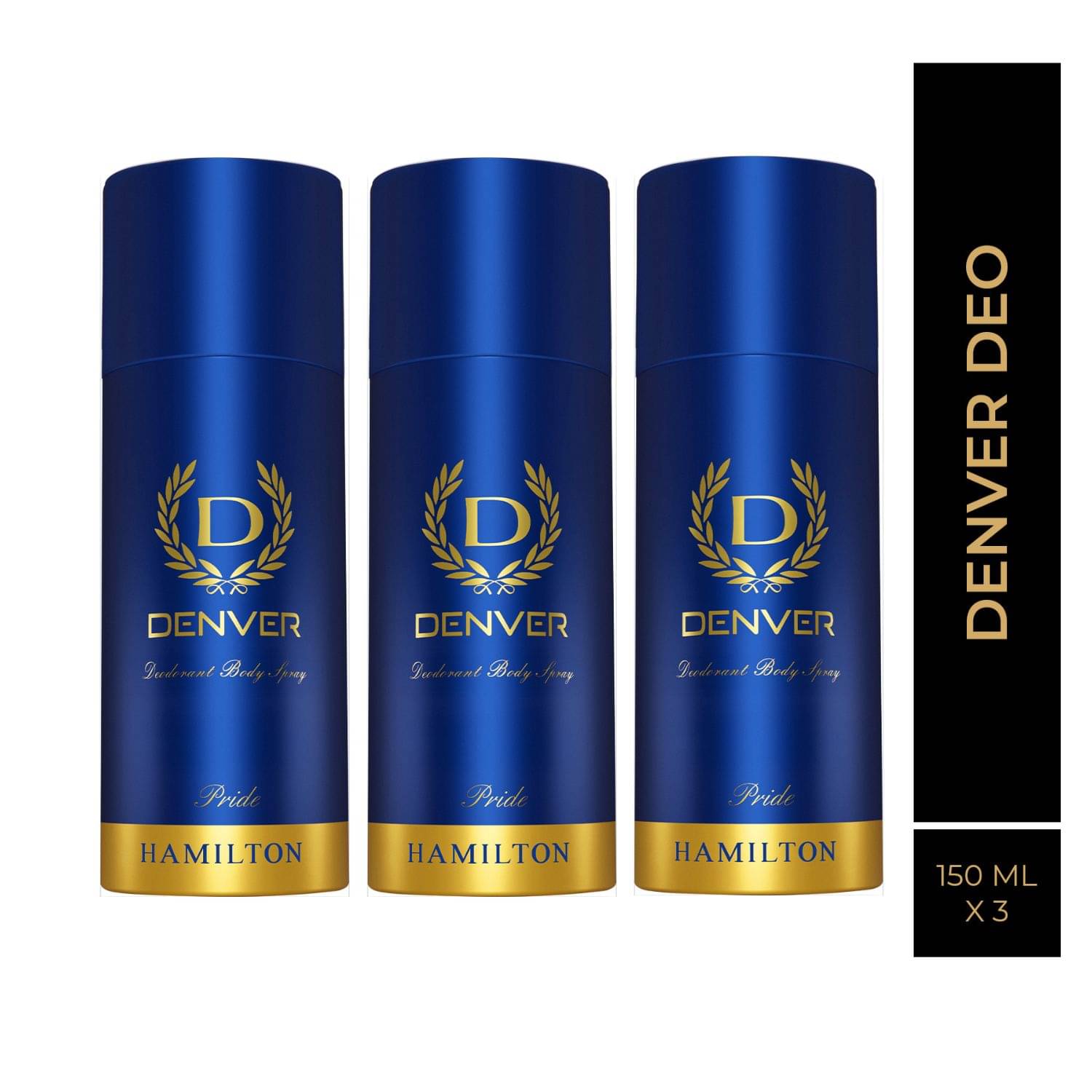 Denver Pride Long Lasting Deodorant Spray for Men 150 ml Each ( Pack of 3 ) Denver Pride Long Lasting Deodorant Spray for Men 150 ml Each ( Pack of 3 )