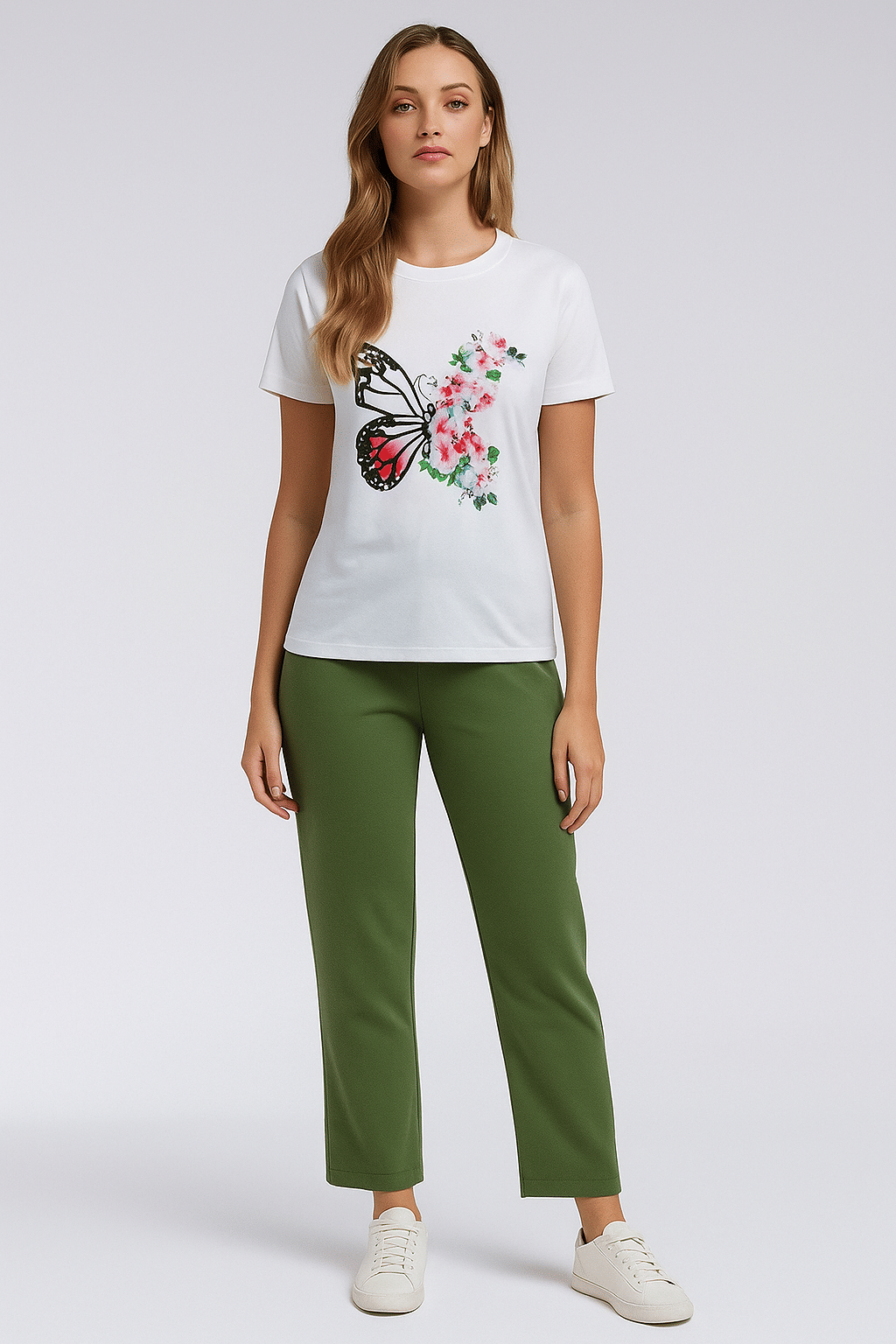 Detly Women Printed T-Shirt With Trousers Co-Ord Set ( Multicolor ) Detly Women Printed T-Shirt With Trousers Co-Ord Set ( Multicolor )