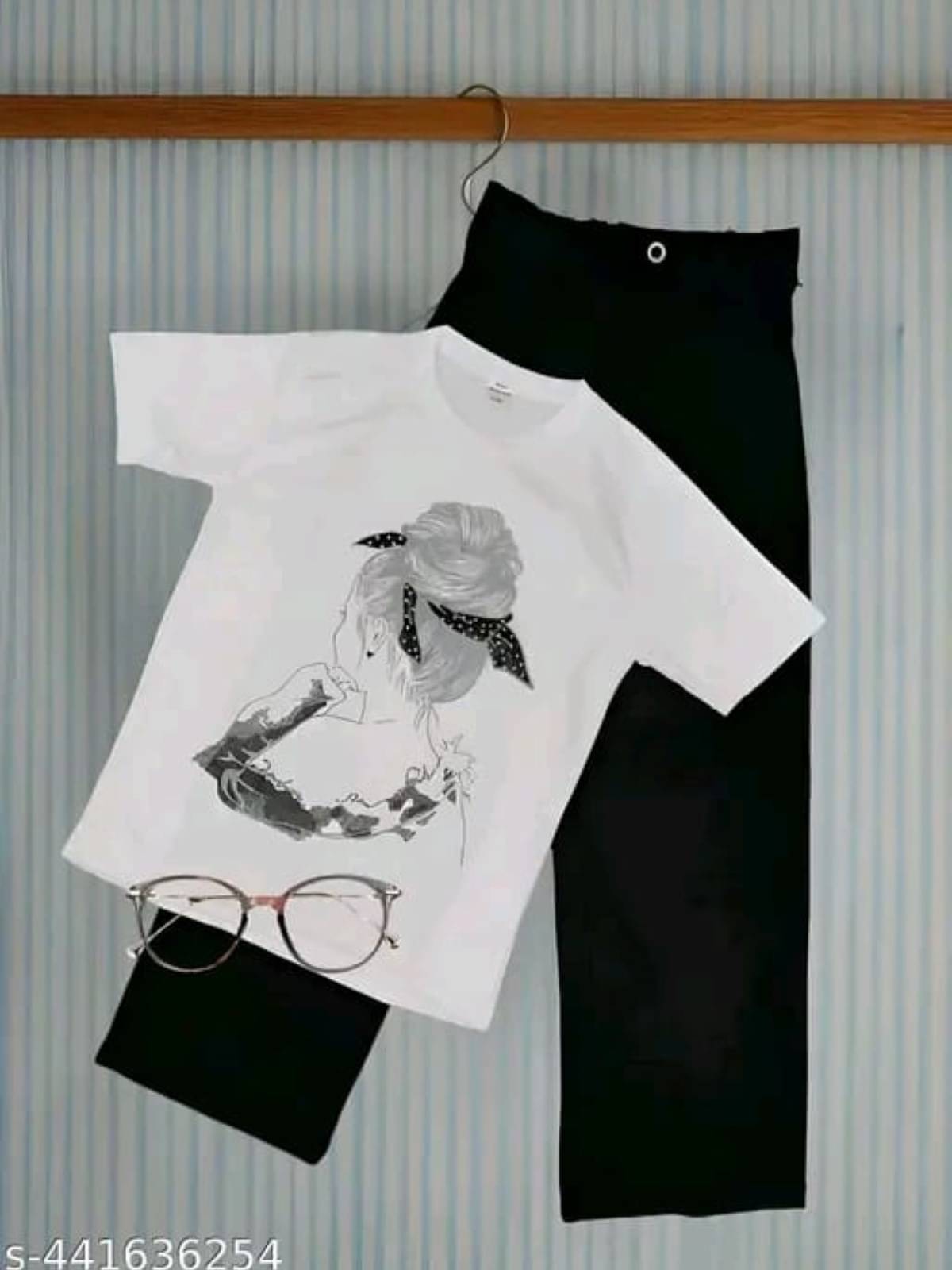     			Detly Women Printed T-Shirt With Trousers Co-Ord Set ( Pink )