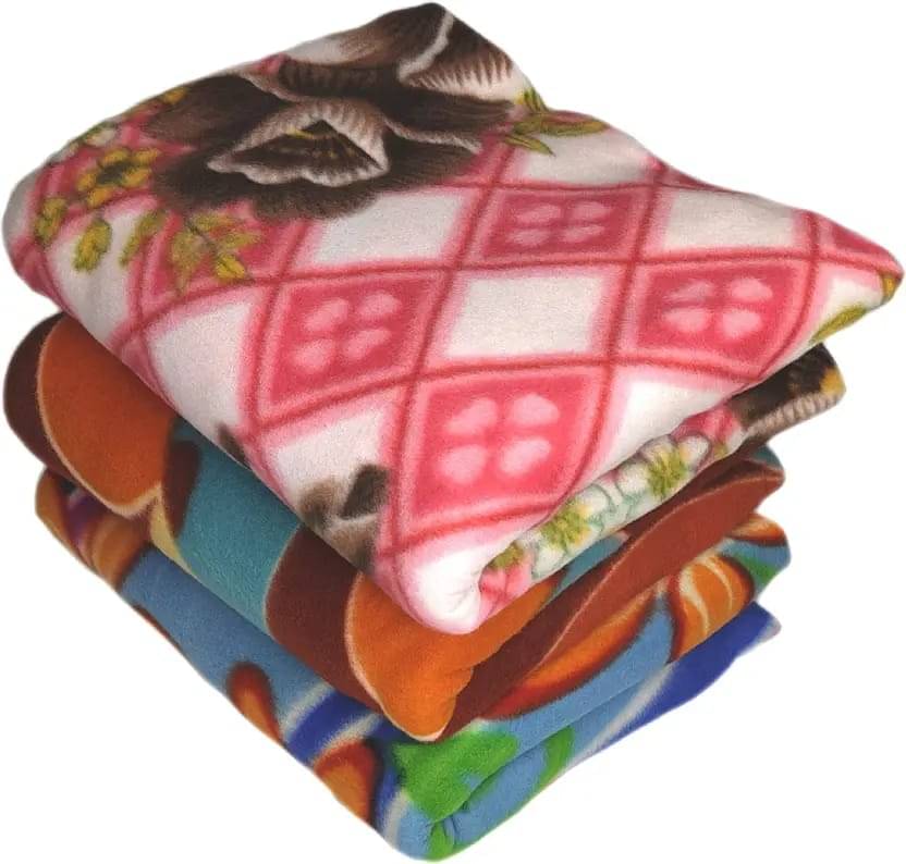 KHUSHRIT Fleece Floral Single Bed Blanket ( 210 cm x 140 cm ) - Multicolor ( Pack of 3 ) KHUSHRIT Fleece Floral Single Bed Blanket ( 210 cm x 140 cm ) - Multicolor ( Pack of 3 )