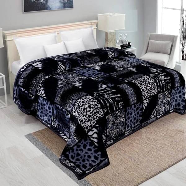 KHUSHRIT Mink Floral Printed Double Bed Blanket ( 210 cm x 230 cm ) - Blue ( Pack of 1 )     			KHUSHRIT Mink Floral Printed Double Bed Blanket ( 210 cm x 230 cm ) - Blue ( Pack of 1 )