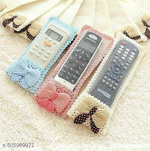     			PACK OF 3 |Remote Cover|Ideal for D2H,DTH Remote & Air-Conditioner(AC) Remote|Fabric Remote Control Case Keep Remote Dust-Free & Easy to Fit(Random Colors Pack Of-03)
