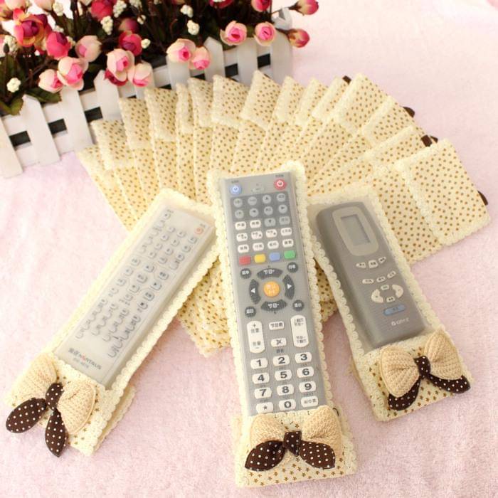     			PACK OF 3 |Remote Cover|Ideal for D2H,DTH Remote & Air-Conditioner(AC) Remote|Fabric Remote Control Case Keep Remote Dust-Free & Easy to Fit(Random Colors Pack Of-03)