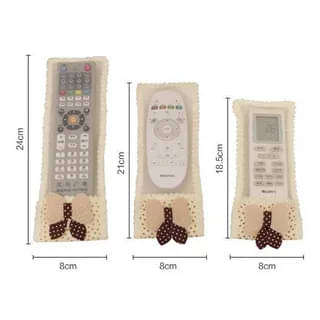     			PACK OF 3 |Remote Cover|Ideal for D2H,DTH Remote & Air-Conditioner(AC) Remote|Fabric Remote Control Case Keep Remote Dust-Free & Easy to Fit(Random Colors Pack Of-03)
