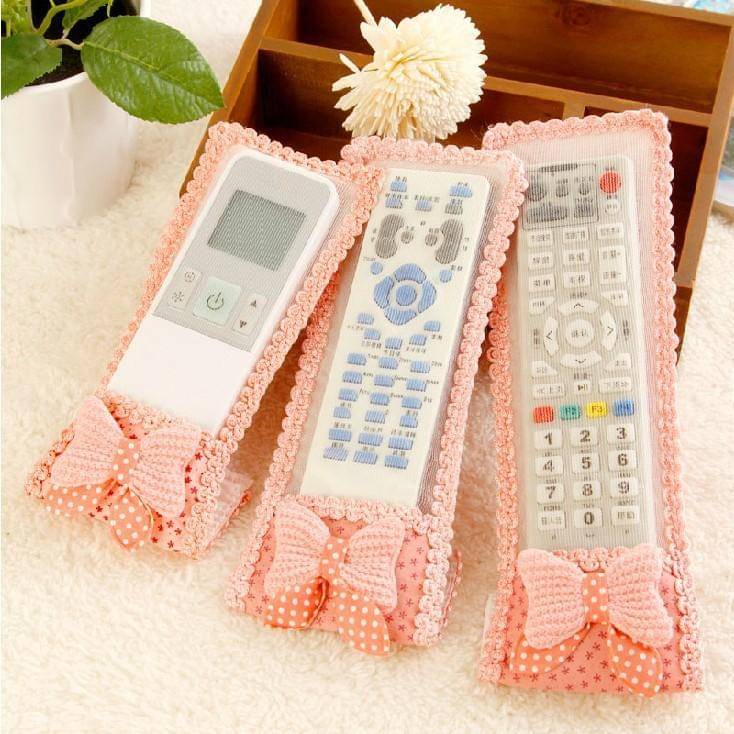     			PACK OF 3 |Remote Cover|Ideal for D2H,DTH Remote & Air-Conditioner(AC) Remote|Fabric Remote Control Case Keep Remote Dust-Free & Easy to Fit(Random Colors Pack Of-03)