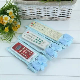     			PACK OF 3 |Remote Cover|Ideal for D2H,DTH Remote & Air-Conditioner(AC) Remote|Fabric Remote Control Case Keep Remote Dust-Free & Easy to Fit(Random Colors Pack Of-03)