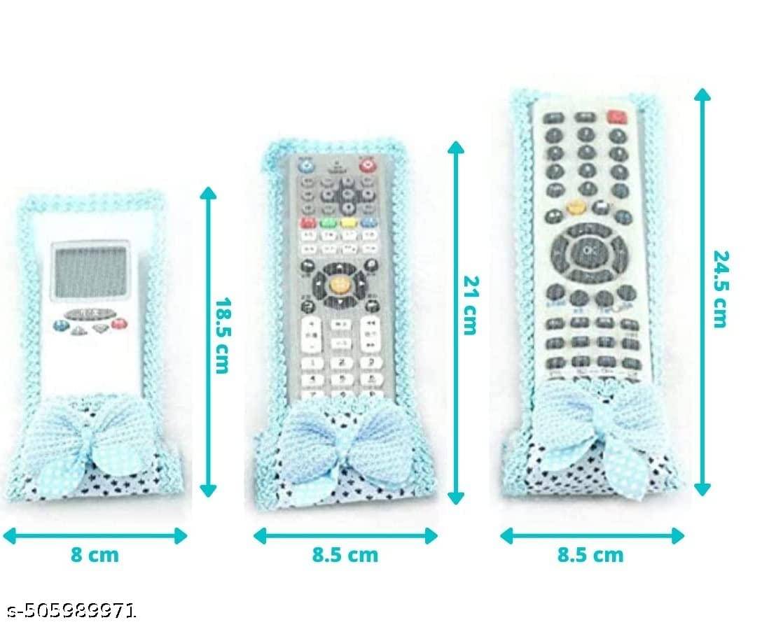     			PACK OF 3 |Remote Cover|Ideal for D2H,DTH Remote & Air-Conditioner(AC) Remote|Fabric Remote Control Case Keep Remote Dust-Free & Easy to Fit(Random Colors Pack Of-03)