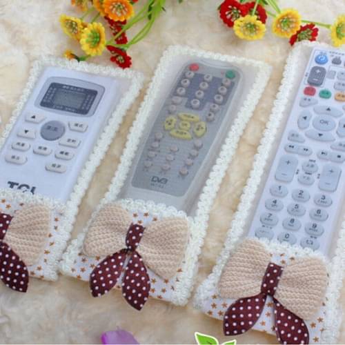     			PACK OF 3 |Remote Cover|Ideal for D2H,DTH Remote & Air-Conditioner(AC) Remote|Fabric Remote Control Case Keep Remote Dust-Free & Easy to Fit(Random Colors Pack Of-03)