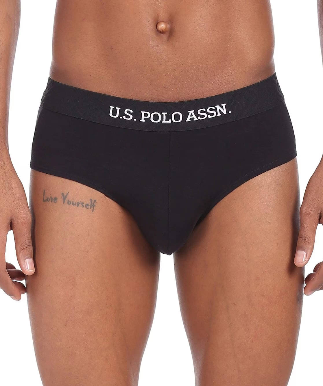     			US Polo Pack of 1 Modal Briefs For Men's ( Black )