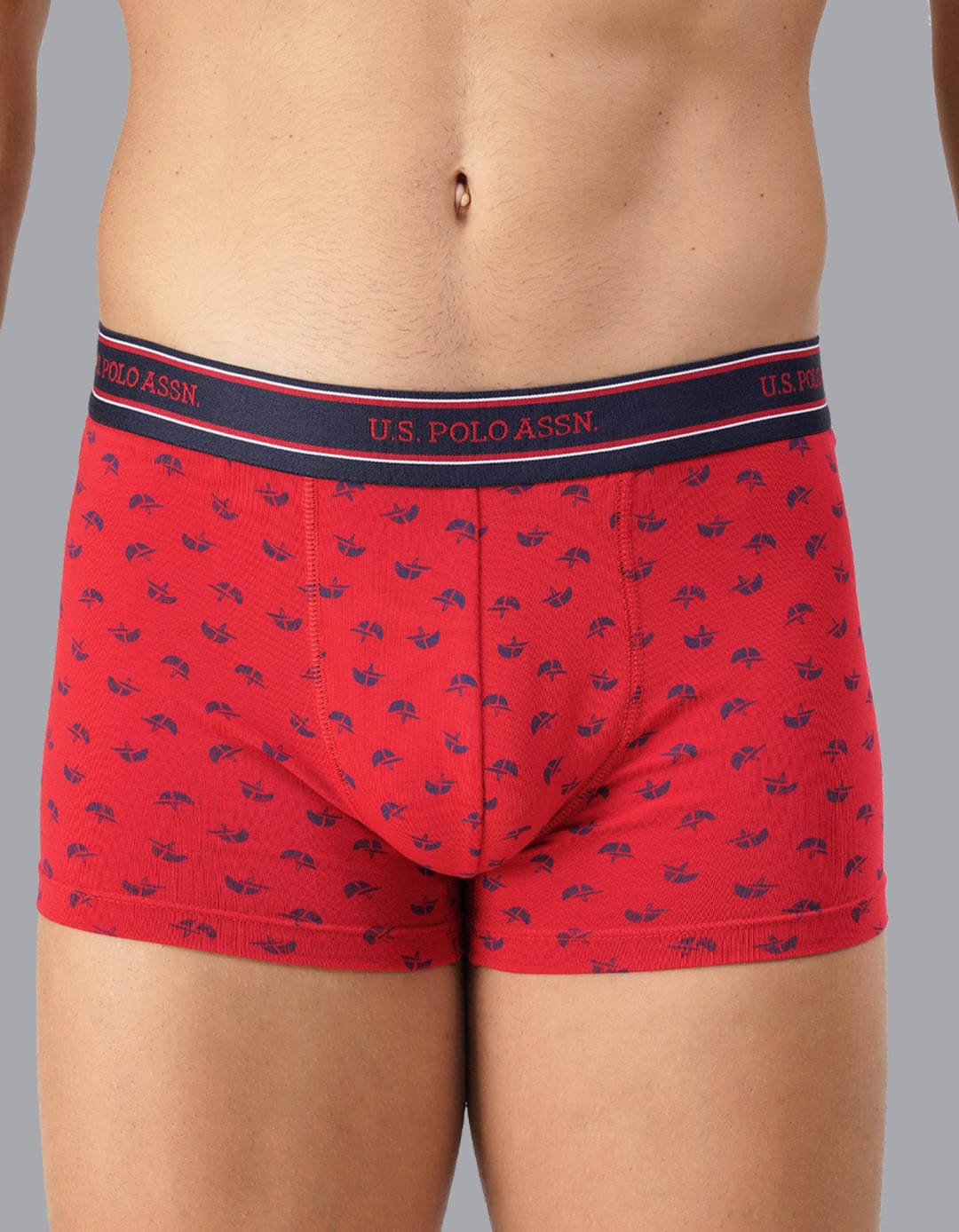 US Polo Pack of 1 Cotton Trunks For Men's ( Red ) US Polo Pack of 1 Cotton Trunks For Men's ( Red )