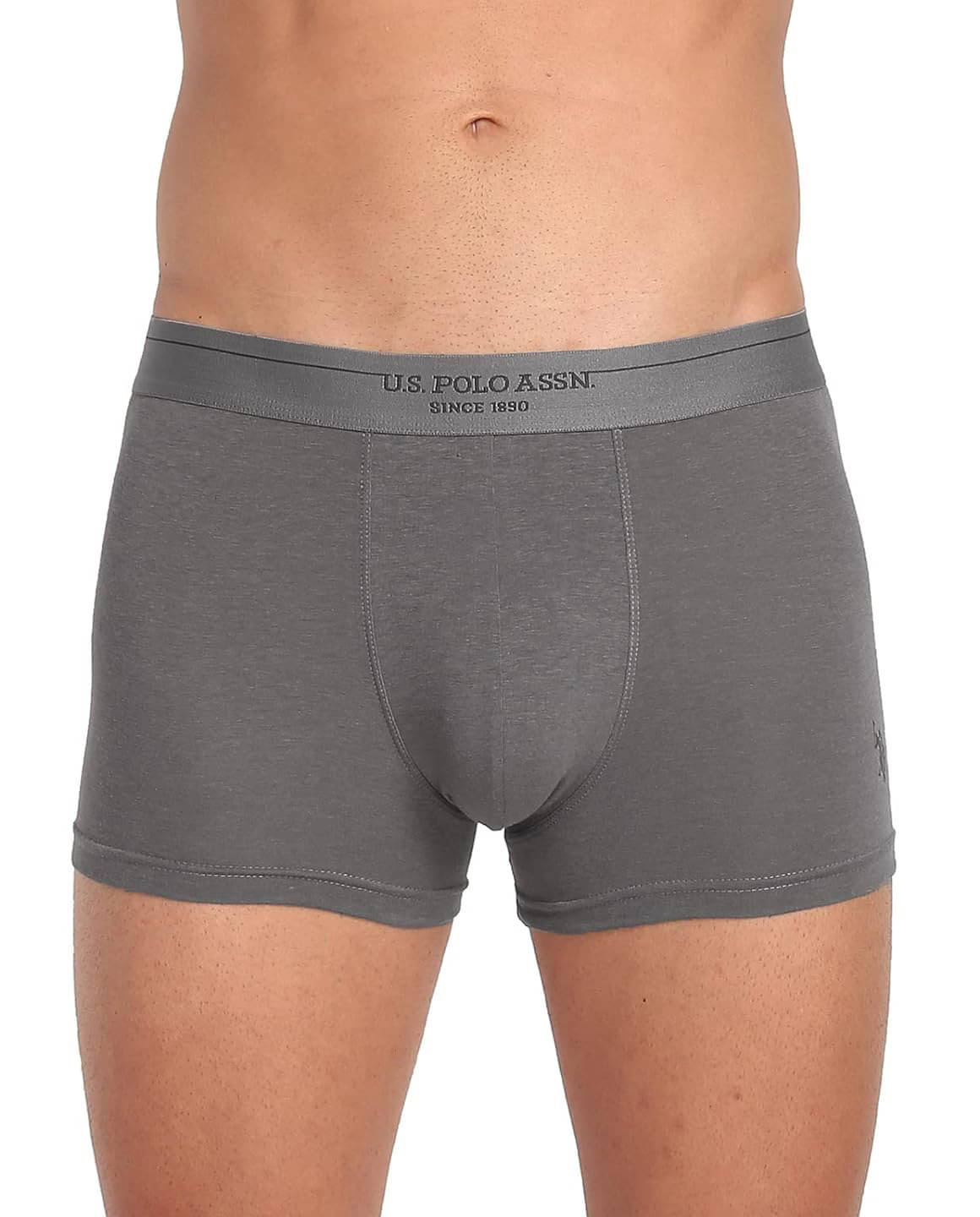 US Polo Pack of 1 Modal Trunks For Men's ( Grey )     			US Polo Pack of 1 Modal Trunks For Men's ( Grey )