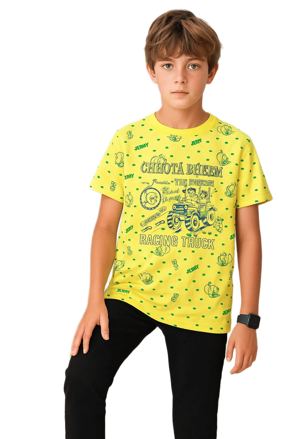     			greatman Pack of 1 Boys Cotton T-Shirt ( Yellow )