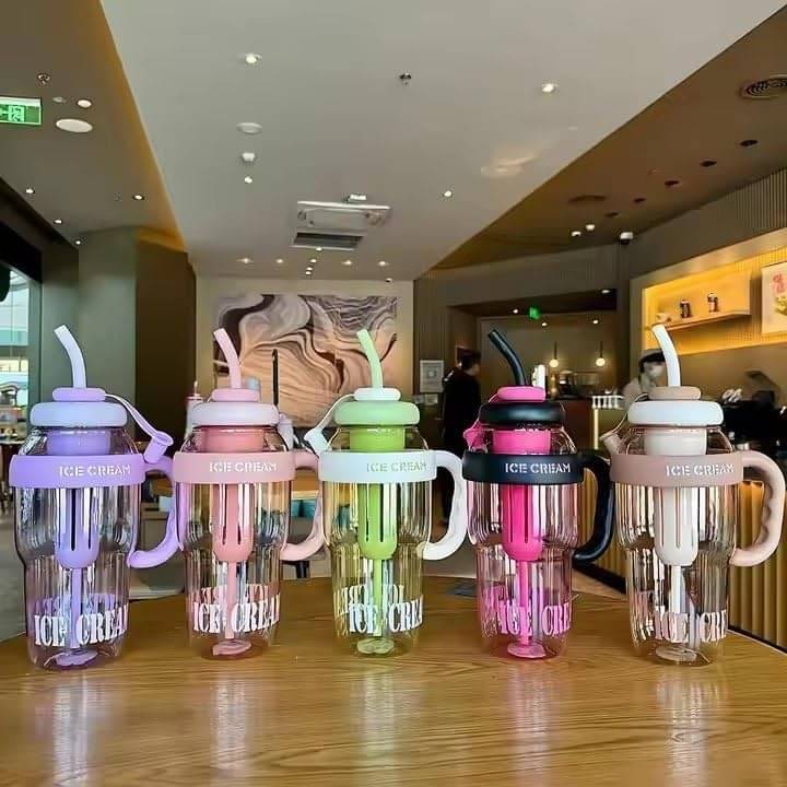     			1300ml Fruit Infuser Detox Ice Cream Theme Sipper Bottle, BPA-Free Stylish Water Bottle, Fruit Detox Bottle for Girls,Kids Water Bottle | Multi Colour
