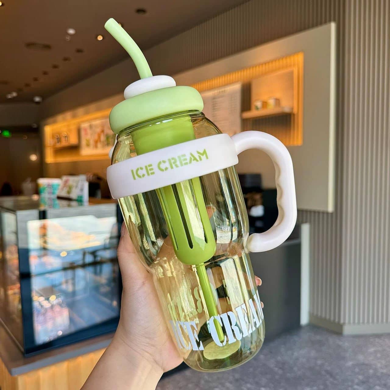 1300ml Fruit Infuser Detox Ice Cream Theme Sipper Bottle, BPA-Free Stylish Water Bottle, Fruit Detox Bottle for Girls,Kids Water Bottle | Multi Colour - Stationery | Buy online on ZillyBuy