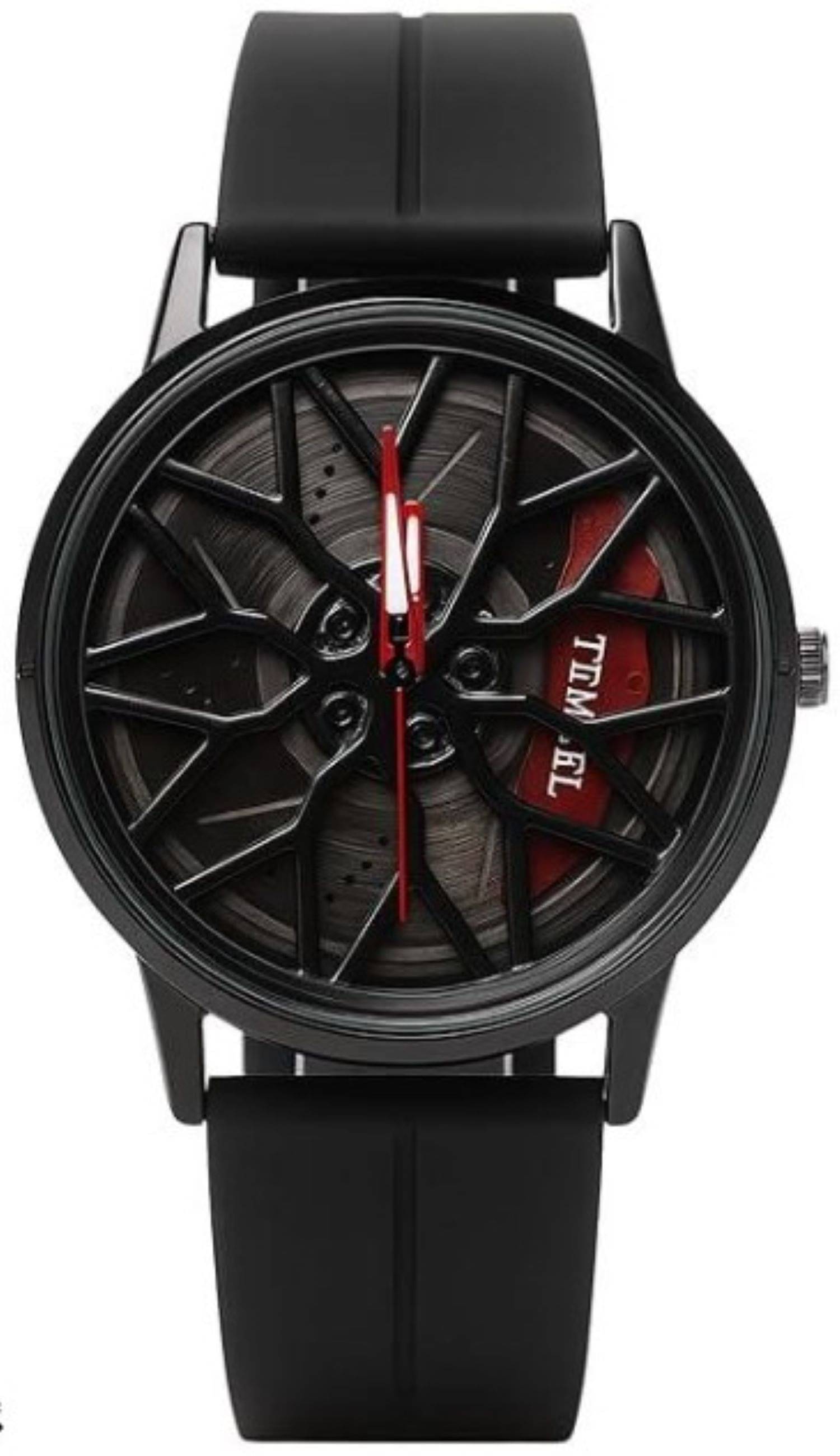     			Abrexo Black Silicon Analog Men's Watch