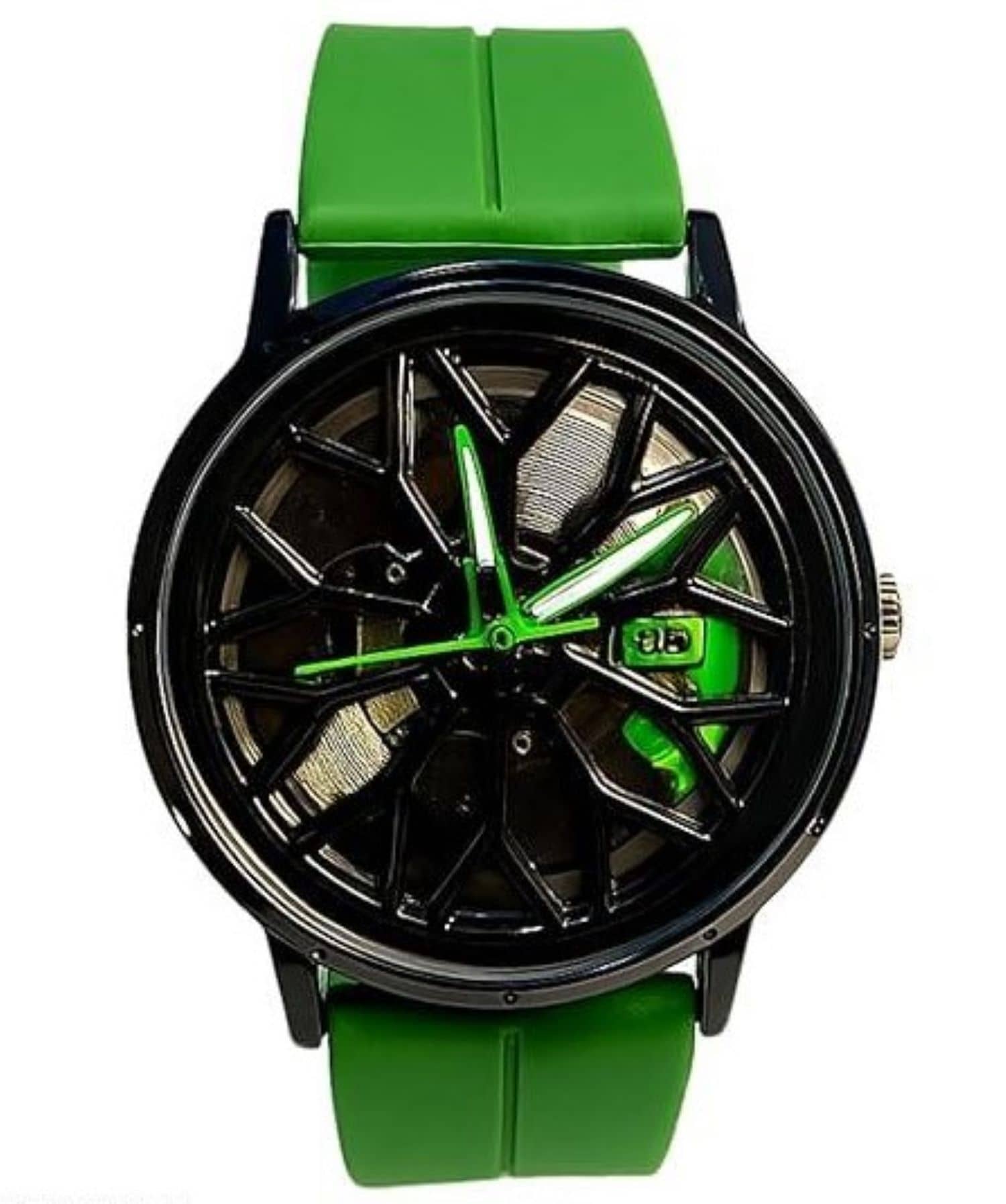 Abrexo Green Silicon Analog Men's Watch