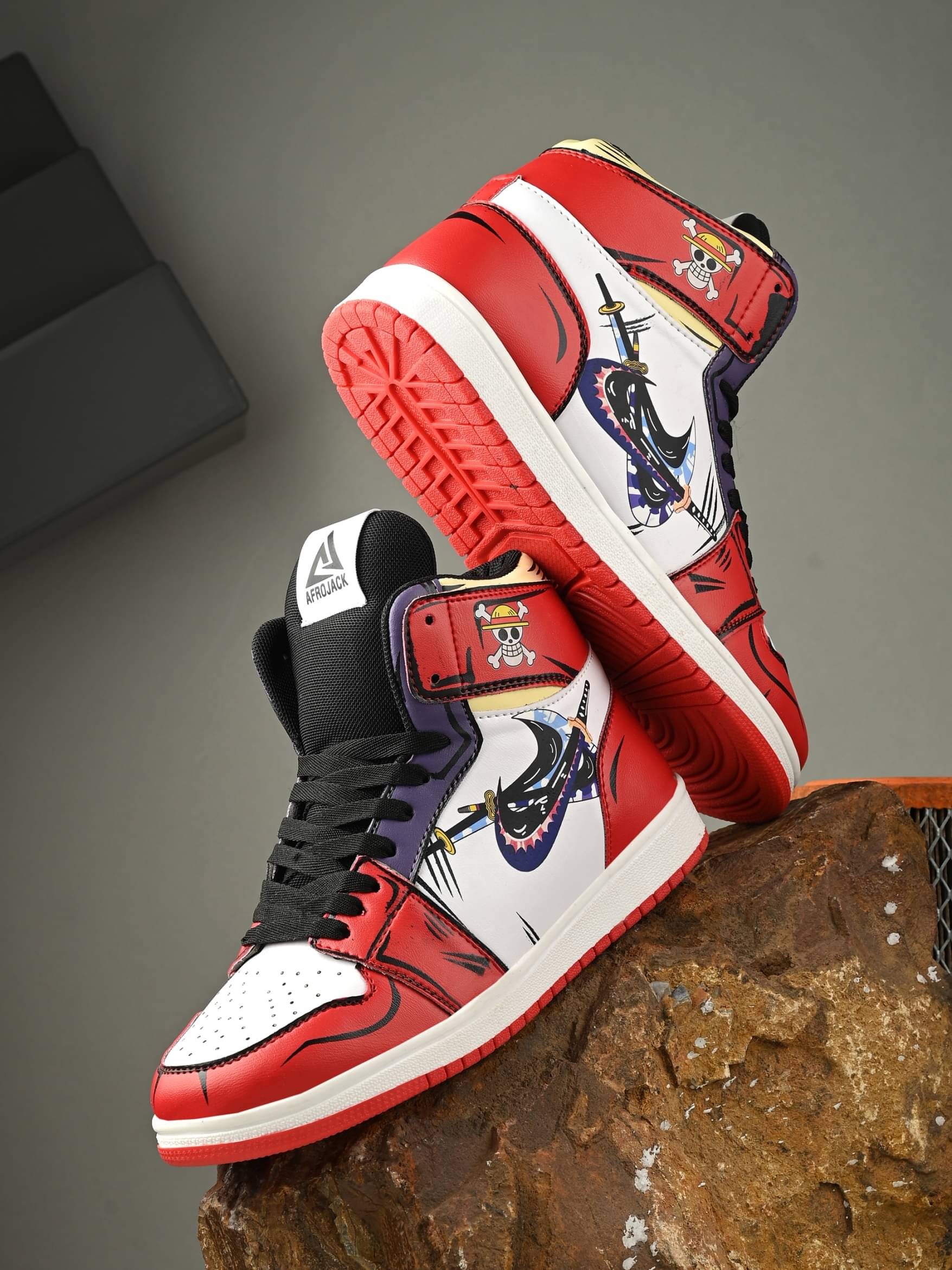     			Afrojack Red Men's Sneakers