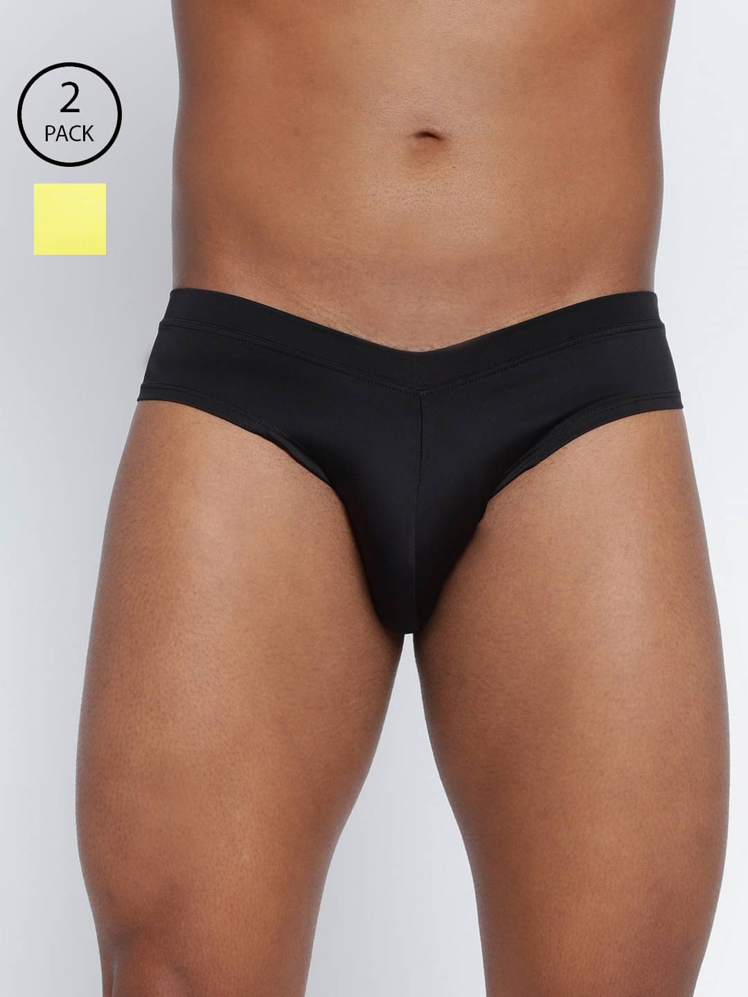 BASIICS By La Intimo Pack of 2 Polyester Briefs For Men's ( Multicolor1 ) BASIICS By La Intimo Pack of 2 Polyester Briefs For Men's ( Multicolor1 )