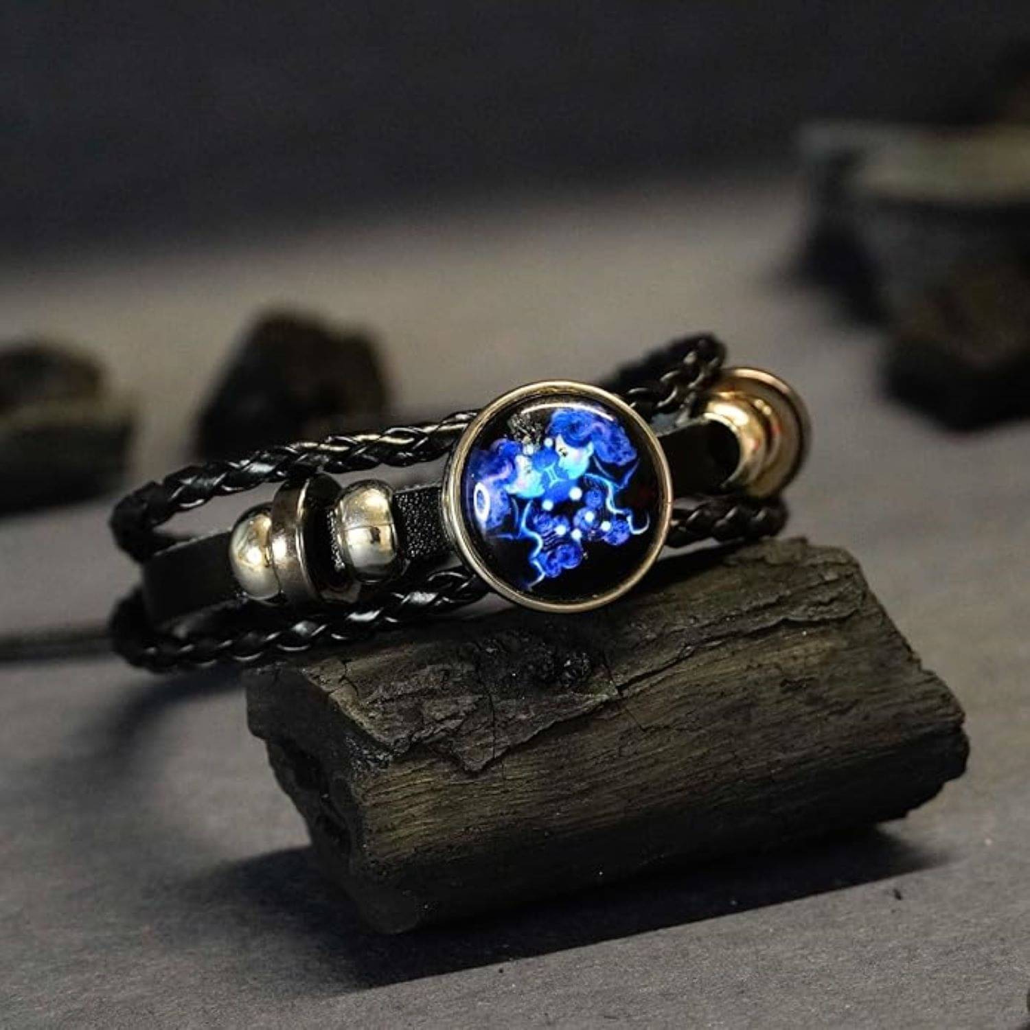     			Fadiso Fashion Black Charm Bracelet ( Pack of 1 )