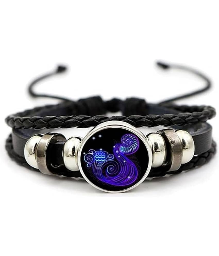 Fadiso Fashion Black Charm Bracelet ( Pack of 1 ) - Bangles & Bracelets | Buy online on ZillyBuy