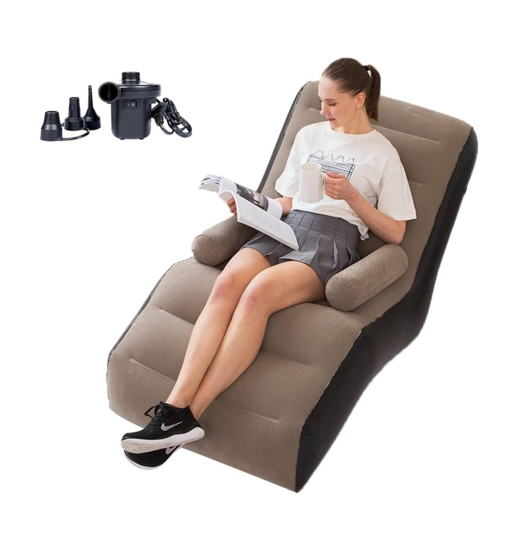 GMPex Best Quality Inflatable Big Size Sofa with air pump (Mix color) 1 Seater Faux Leather Sofa Cover ( Pack of 1 )     			GMPex Best Quality Inflatable Big Size Sofa with air pump (Mix color) 1 Seater Faux Leather Sofa Cover ( Pack of 1 )