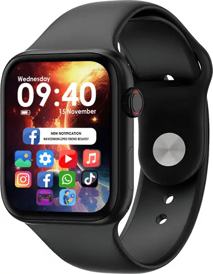     			MECROLINK T 500/ WATCH 8 SMART WATCH BLUETOOTH CALLING ,  FITNESS TRACKER , NOTIFICATION , MUSIC FOR MAN AND WOMAN (BLACK)
