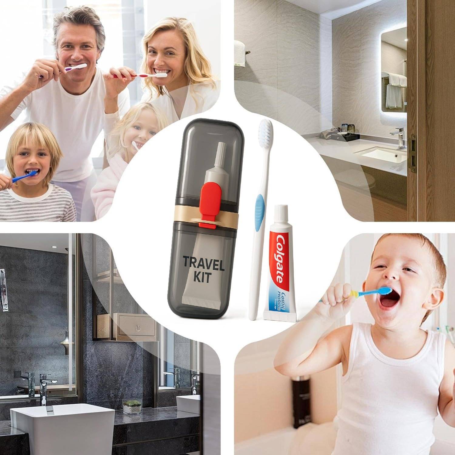 Portable Transparent Toothbrush Cover case Toothbrush Holder & Anti-Bacterial Tooth Brush Holder Bathroom Portable Transparent Toothbrush Cover case Toothbrush Holder & Anti-Bacterial Tooth Brush Holder Bathroom