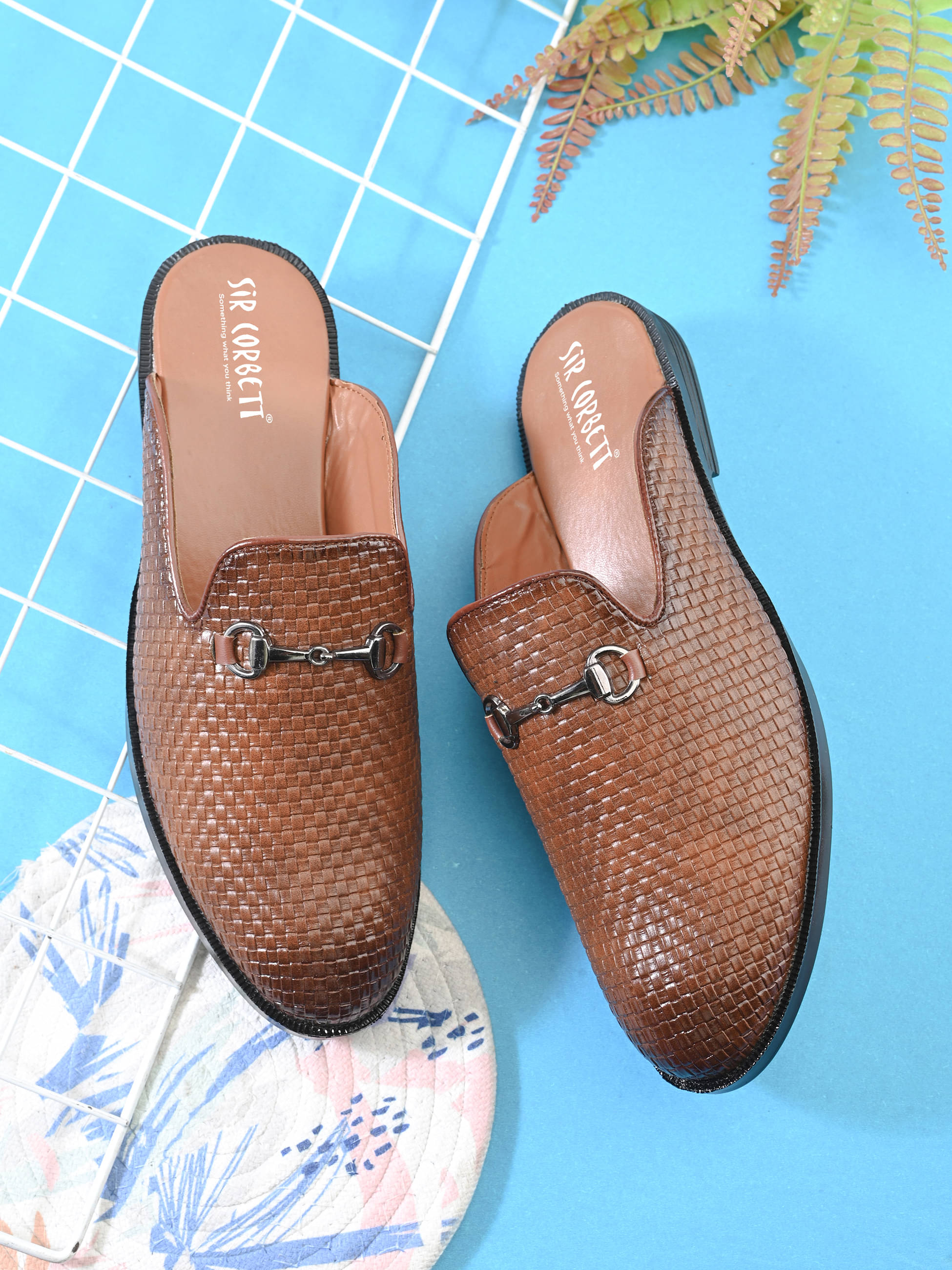     			Sir Corbett Tan Men's Mule